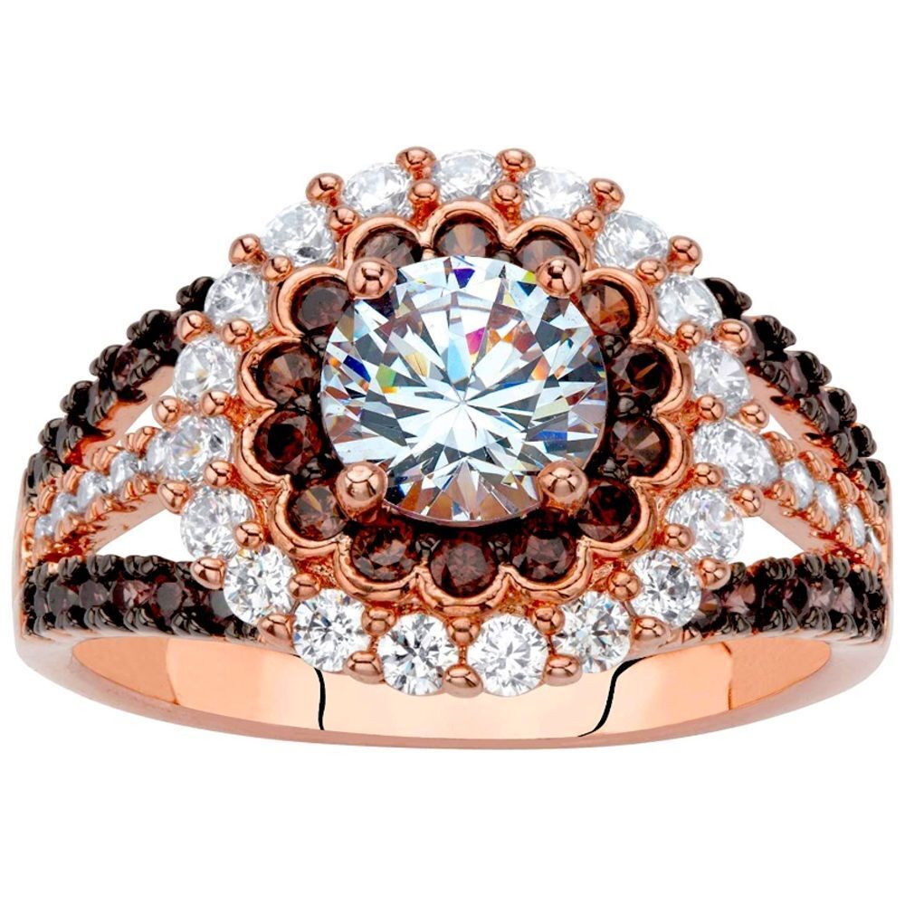 Chocolate Champagne Diamonds Ring